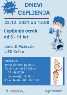 Cepljenje otrok v ZD Krško proti COVID-19  1